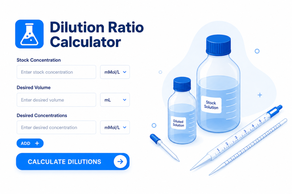 Dilution Ratio Calculator