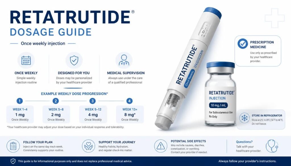 What Is the Retatrutide Doseage? Clinical Doses, Starting Doses, and Safety